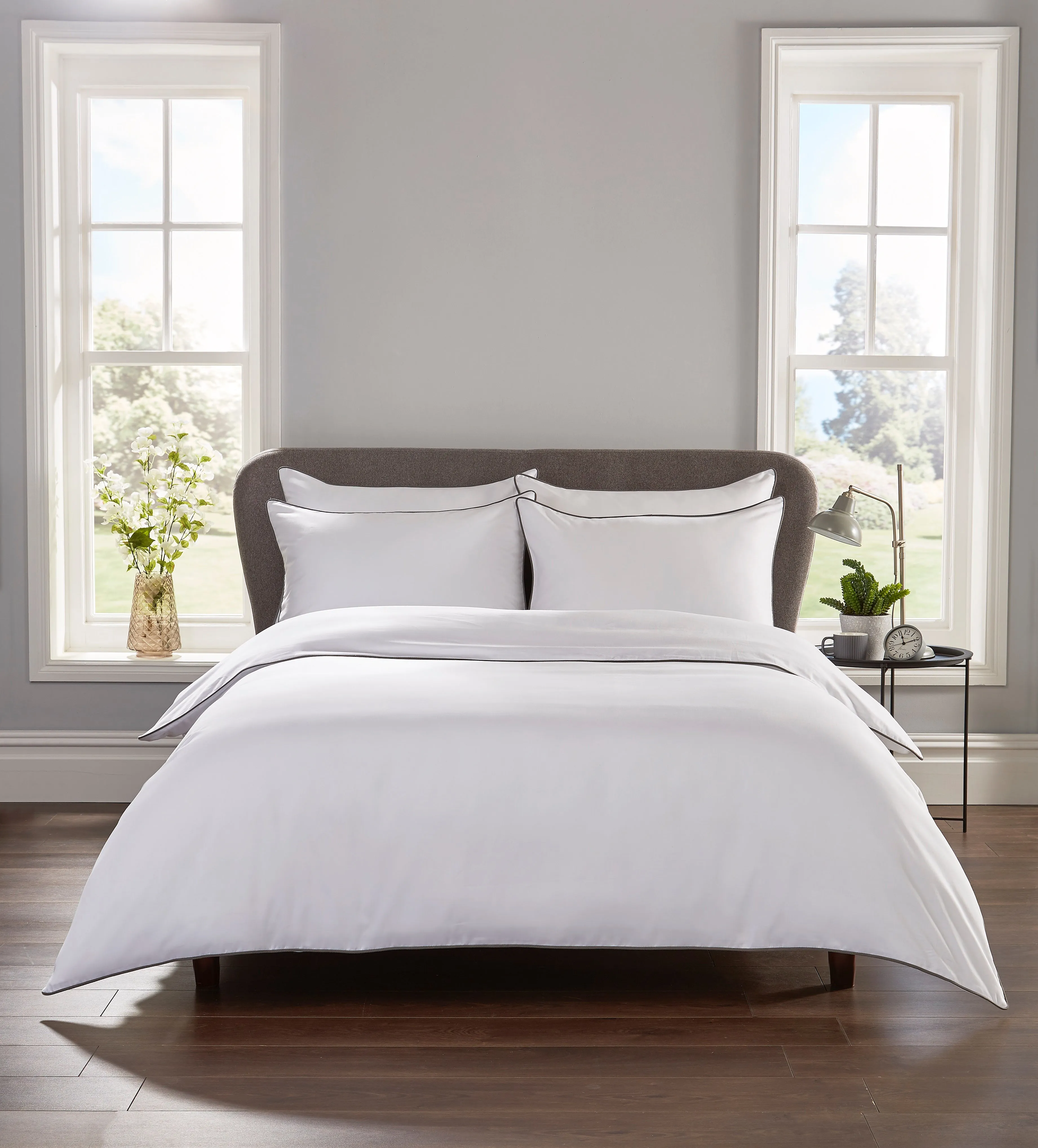 400 Thread Count Piped Edge Duvet Set