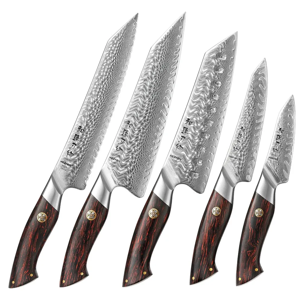 73 Layers Japanese Damascus Steel Knives Powder Steel Core G10 Handle kitchen Cutlery