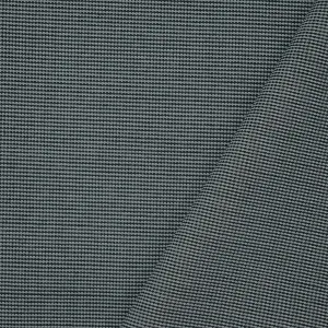 Black-Gray Polyester Textured Stripe Woven Suiting Fabric