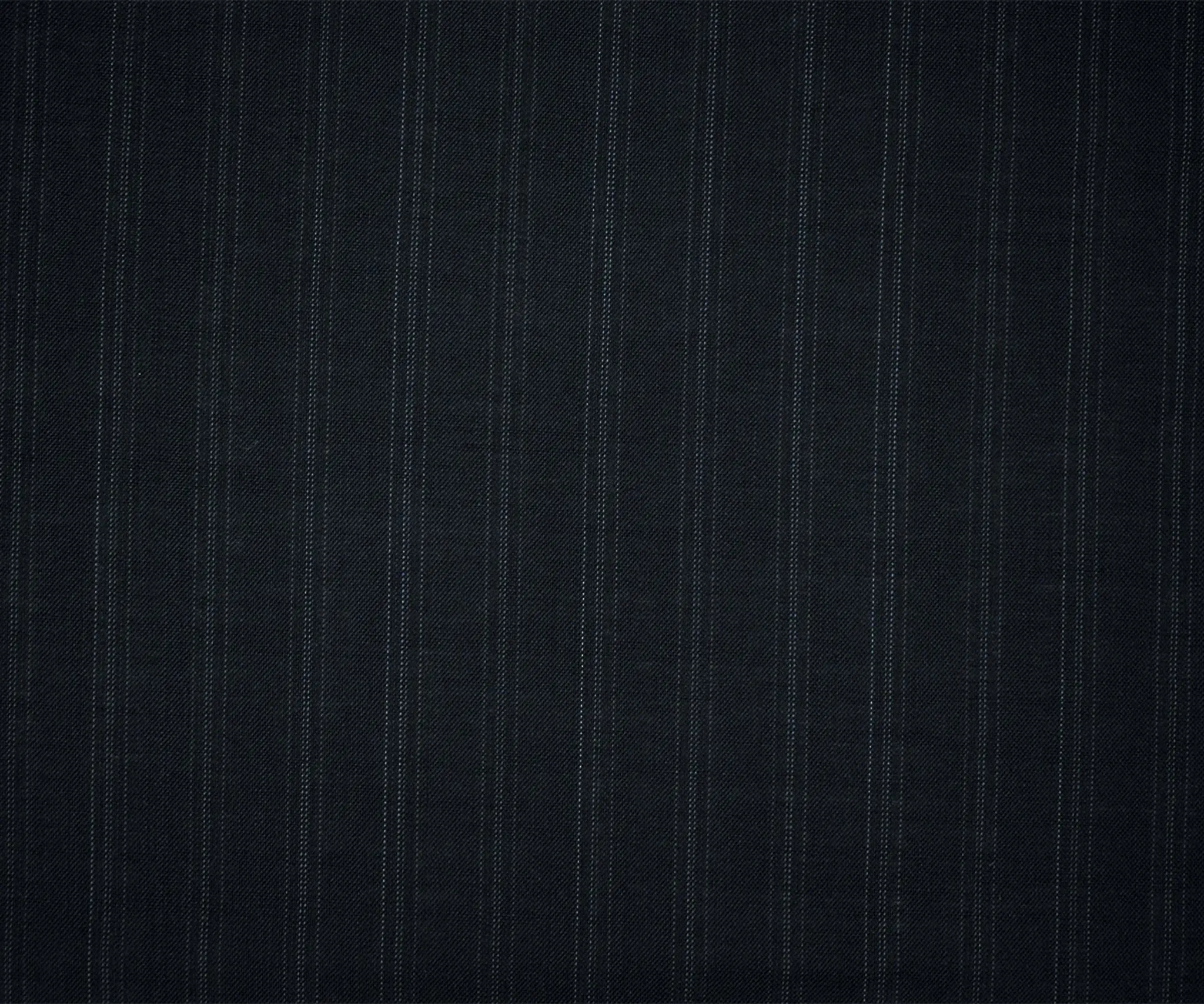 Black-Gray Tropical Wool Pinstripe Woven Shirting Fabric