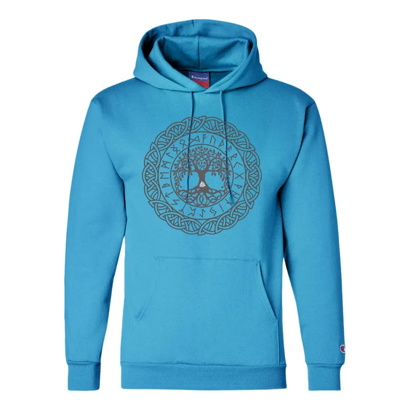 Champion Adult Powerblend® Pullover Yggdrasil Hooded Sweatshirt