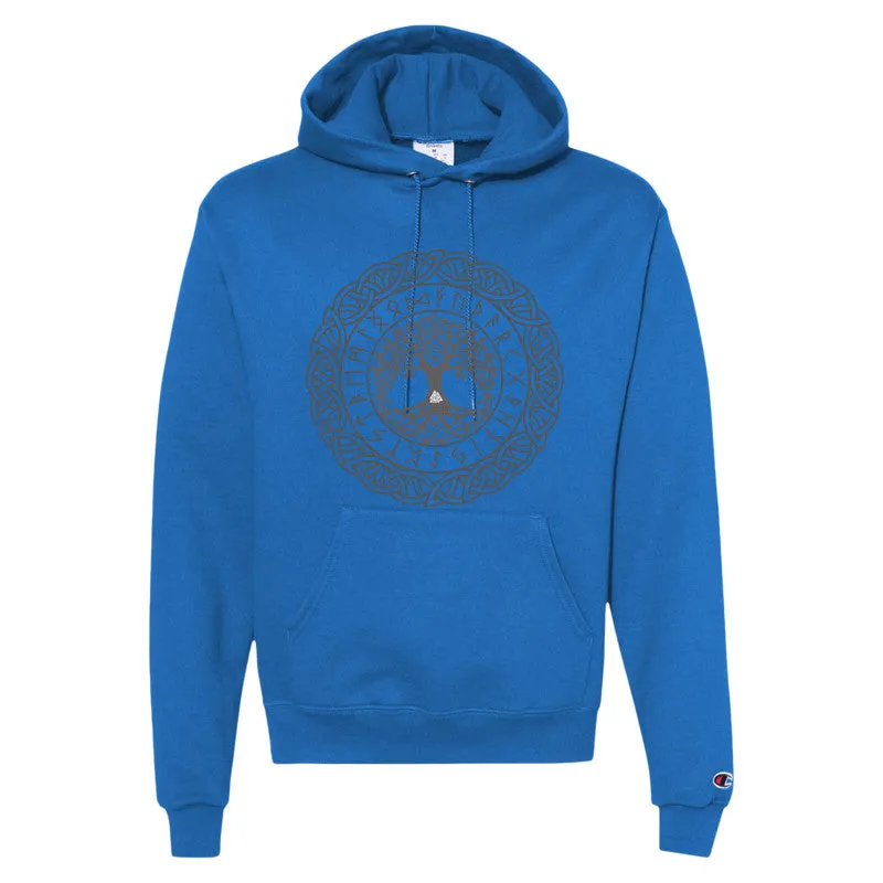 Champion Adult Powerblend® Pullover Yggdrasil Hooded Sweatshirt