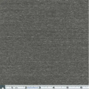 Charcoal Heather 1 X 1 Rib Knit Fabric