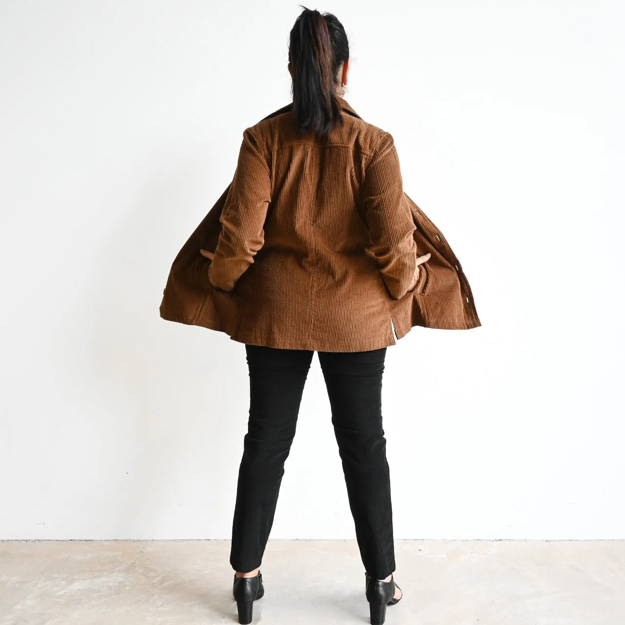 Corduroy Shirt Jacket by Orientique Australia - 22909