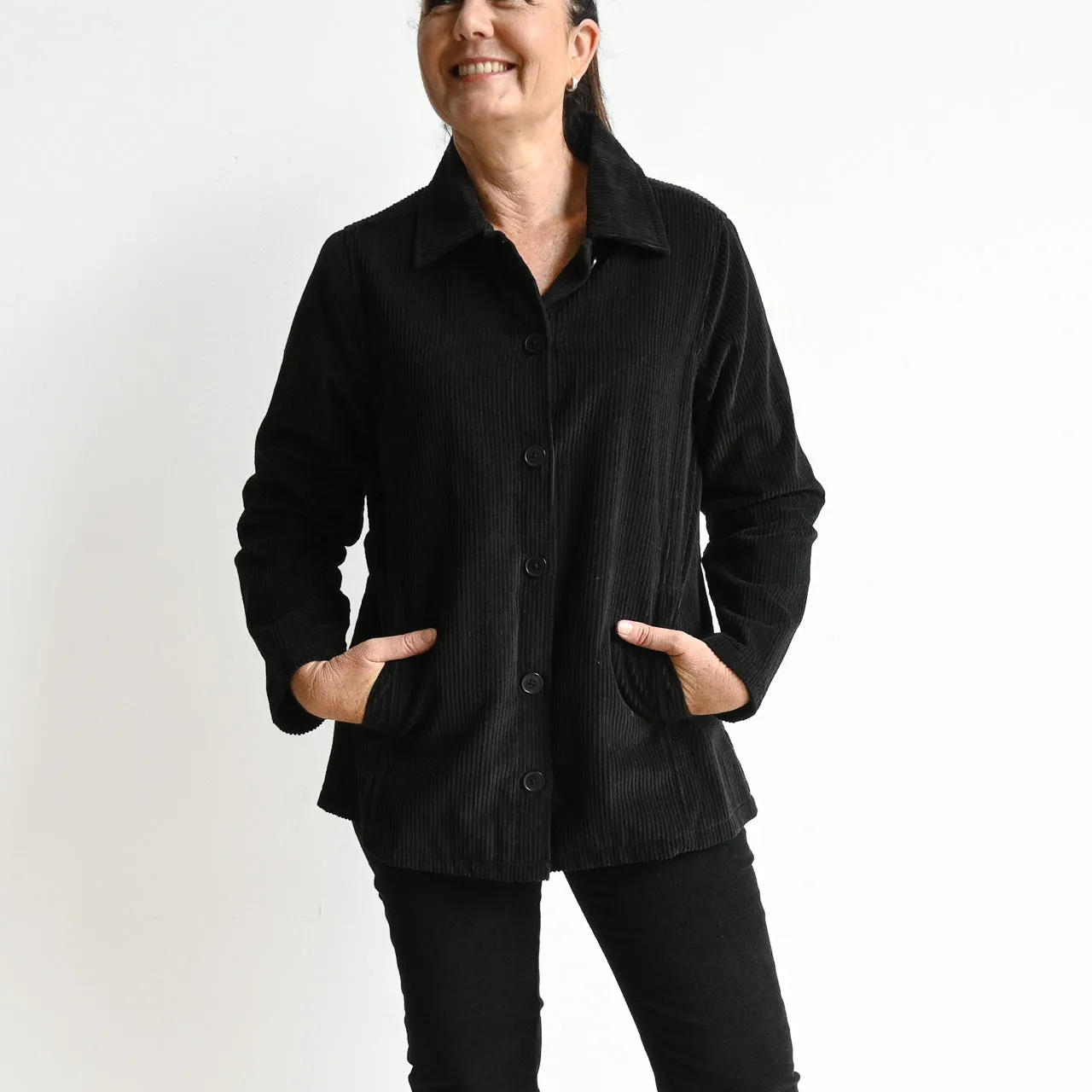 Corduroy Shirt Jacket by Orientique Australia - 22909