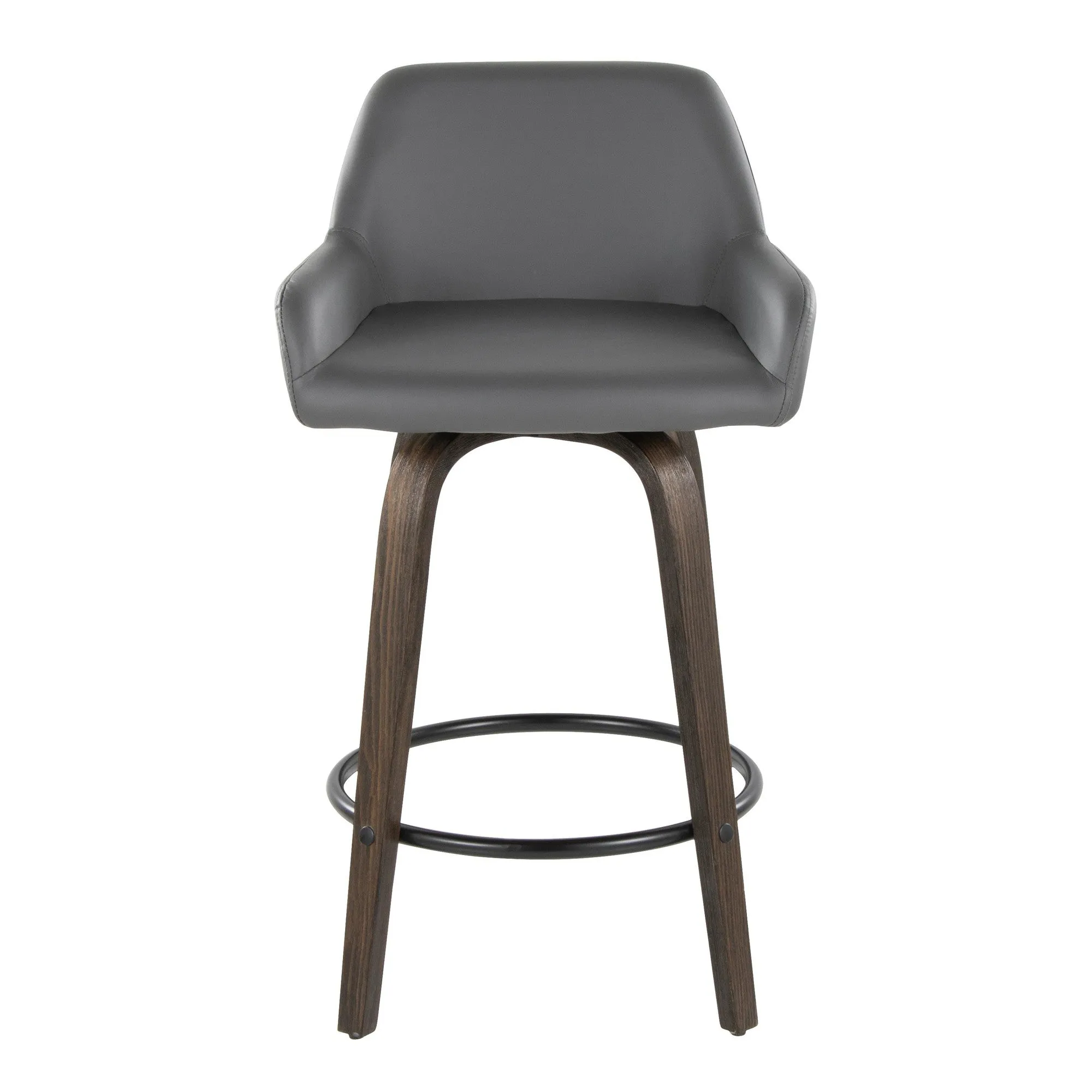 Daniella 26" Fixed-Height Counter Stool - Set of 2 By LumiSource - B26-DNLAPU-GRTZQ2 BNCAM2