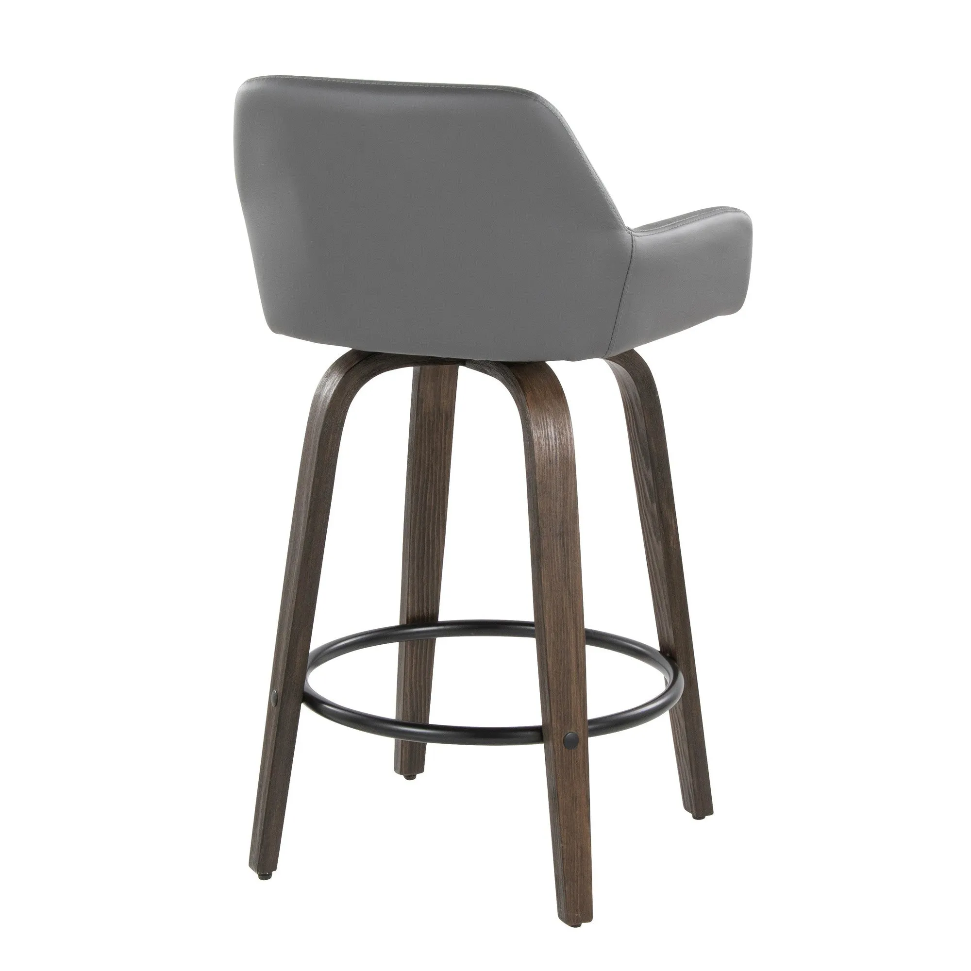 Daniella 26" Fixed-Height Counter Stool - Set of 2 By LumiSource - B26-DNLAPU-GRTZQ2 BNCAM2