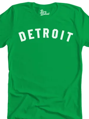 Detroit Classic Unisex T-shirt - White / Irish Green