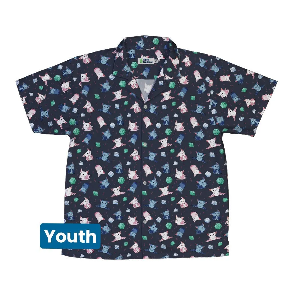 Dnd Bat Familiars Youth Hawaiian Shirt