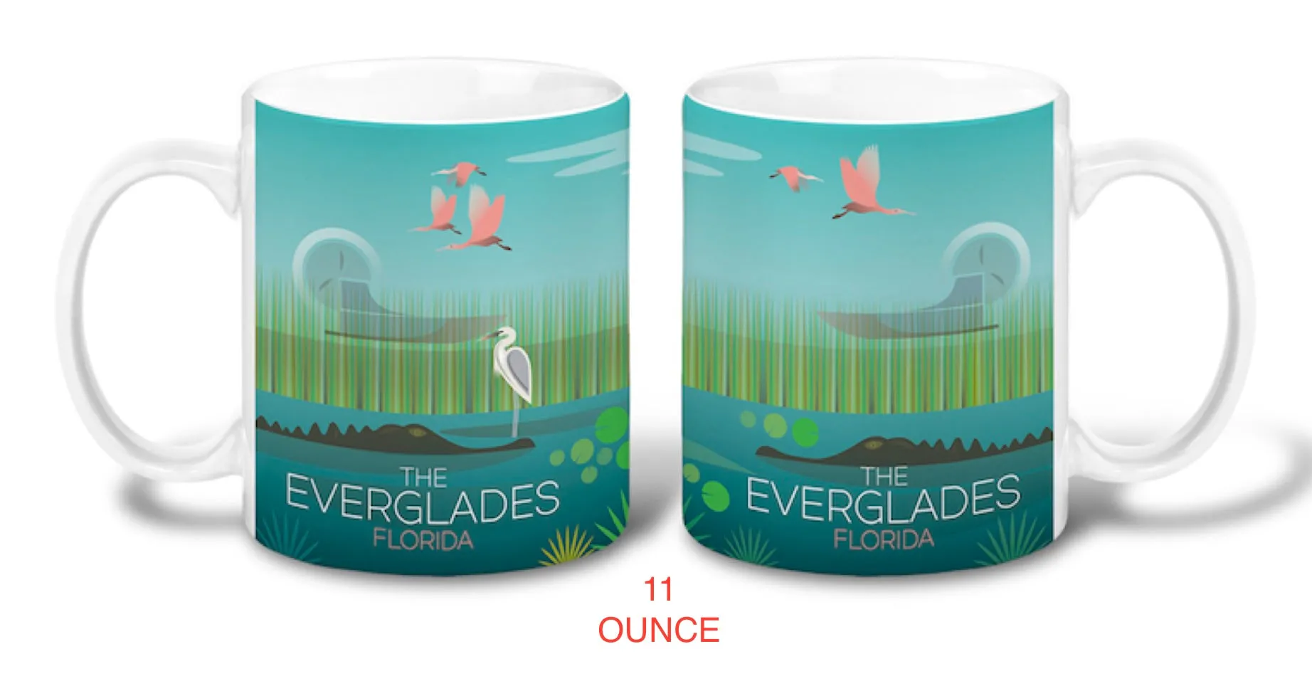 EVERGLADES 11 OZ OR 15 OZ CERAMIC MUG