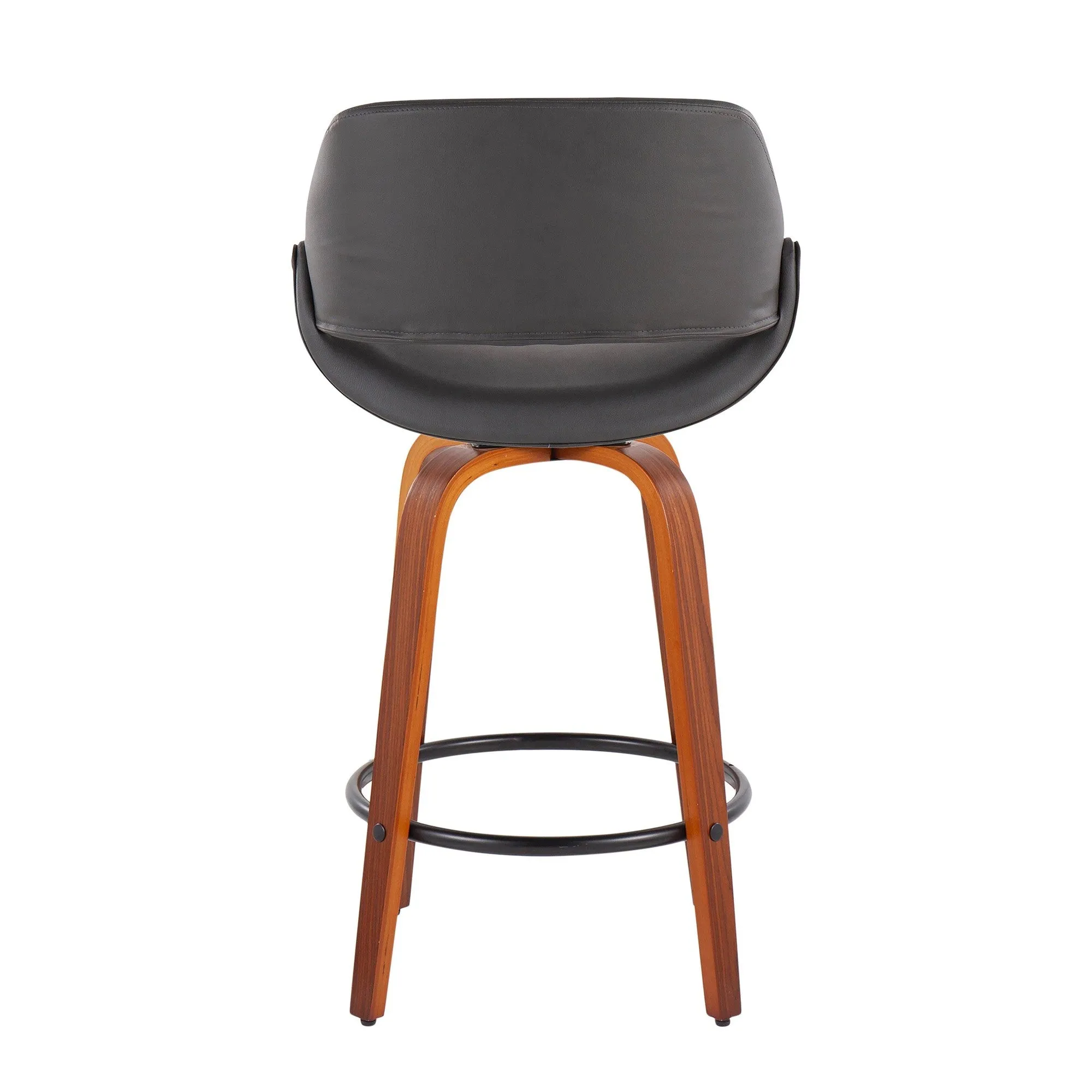 Fabrico Fixed-Height Counter Stool - Set of 2 Black By LumiSource - B26-FBCOPU-SWVQ2 WLBK2