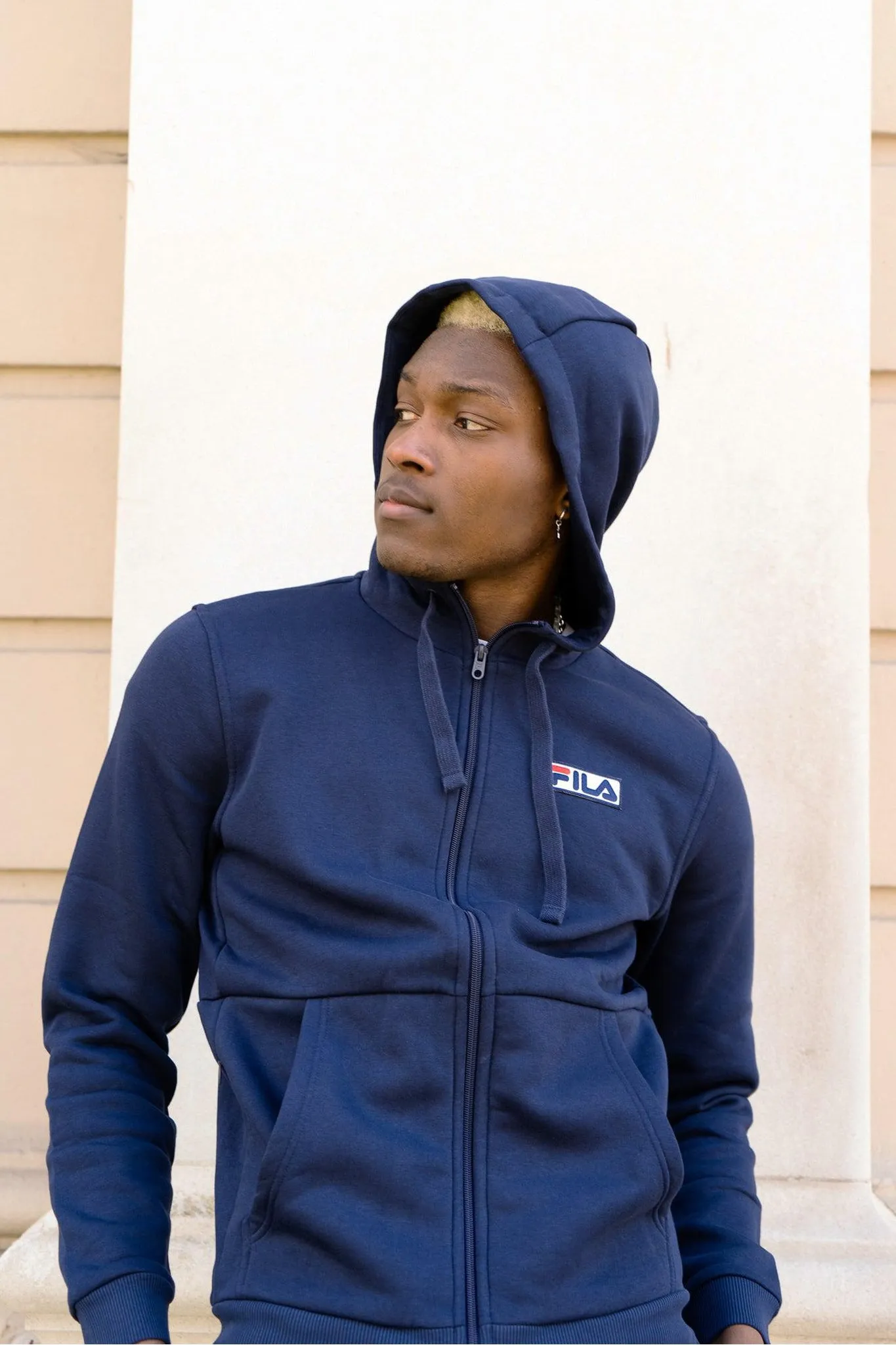 FILA Malin Blue Zip Hoodie