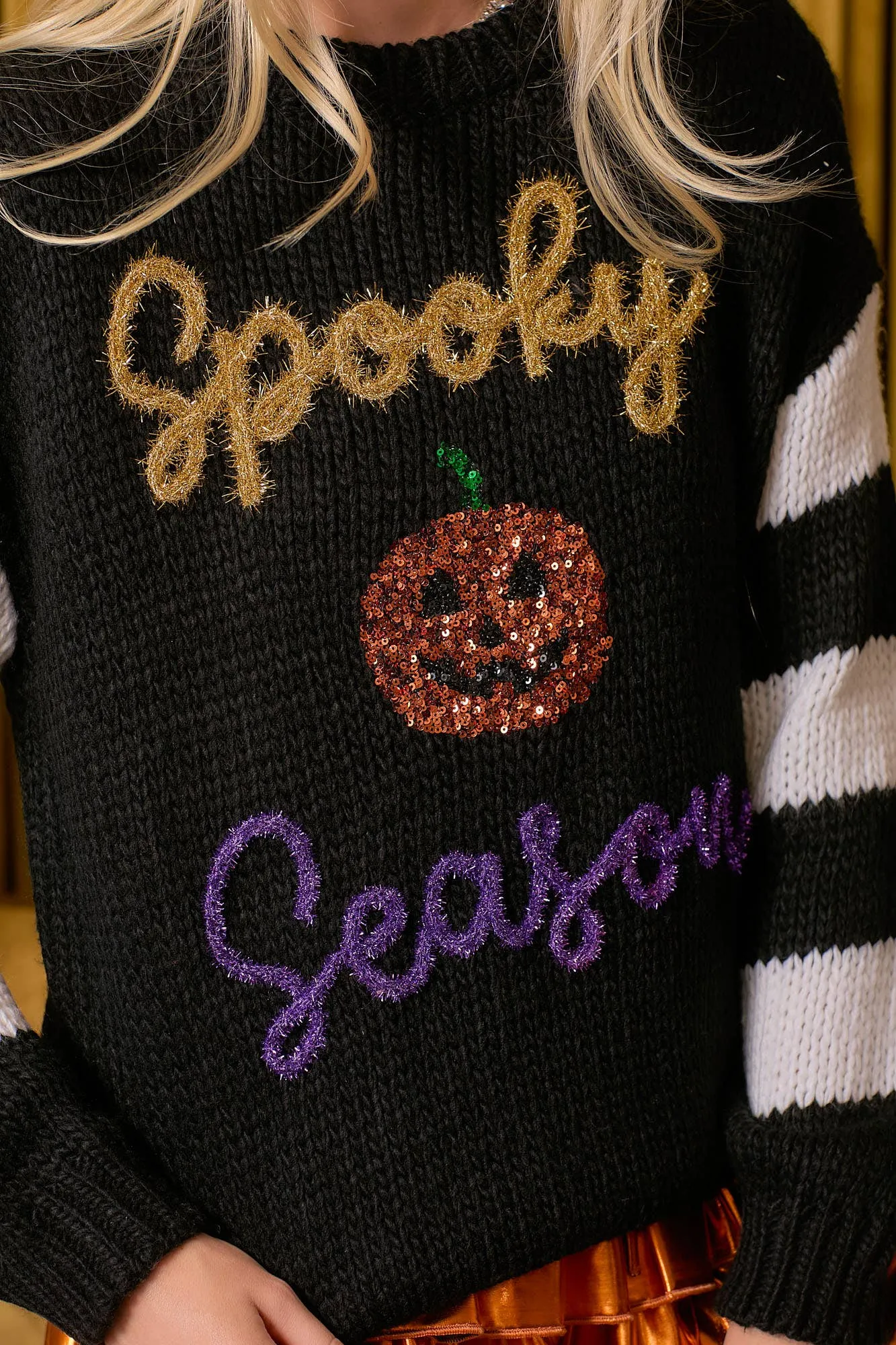 Halloween Spooky Season Chunky Sweater Knit