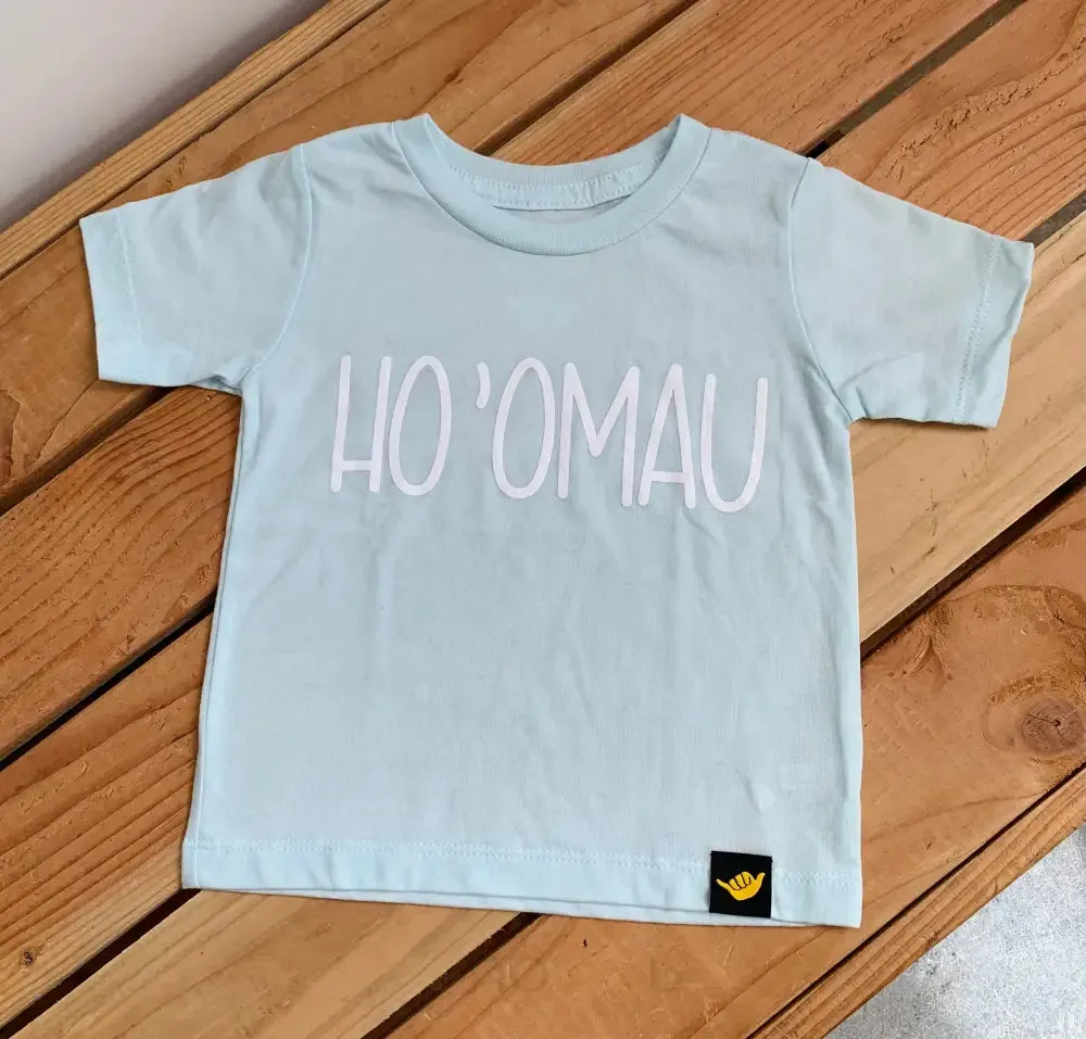 HOLOHOLO MAMA - Hoʻomau Keiki Baby Blue T-Shirt