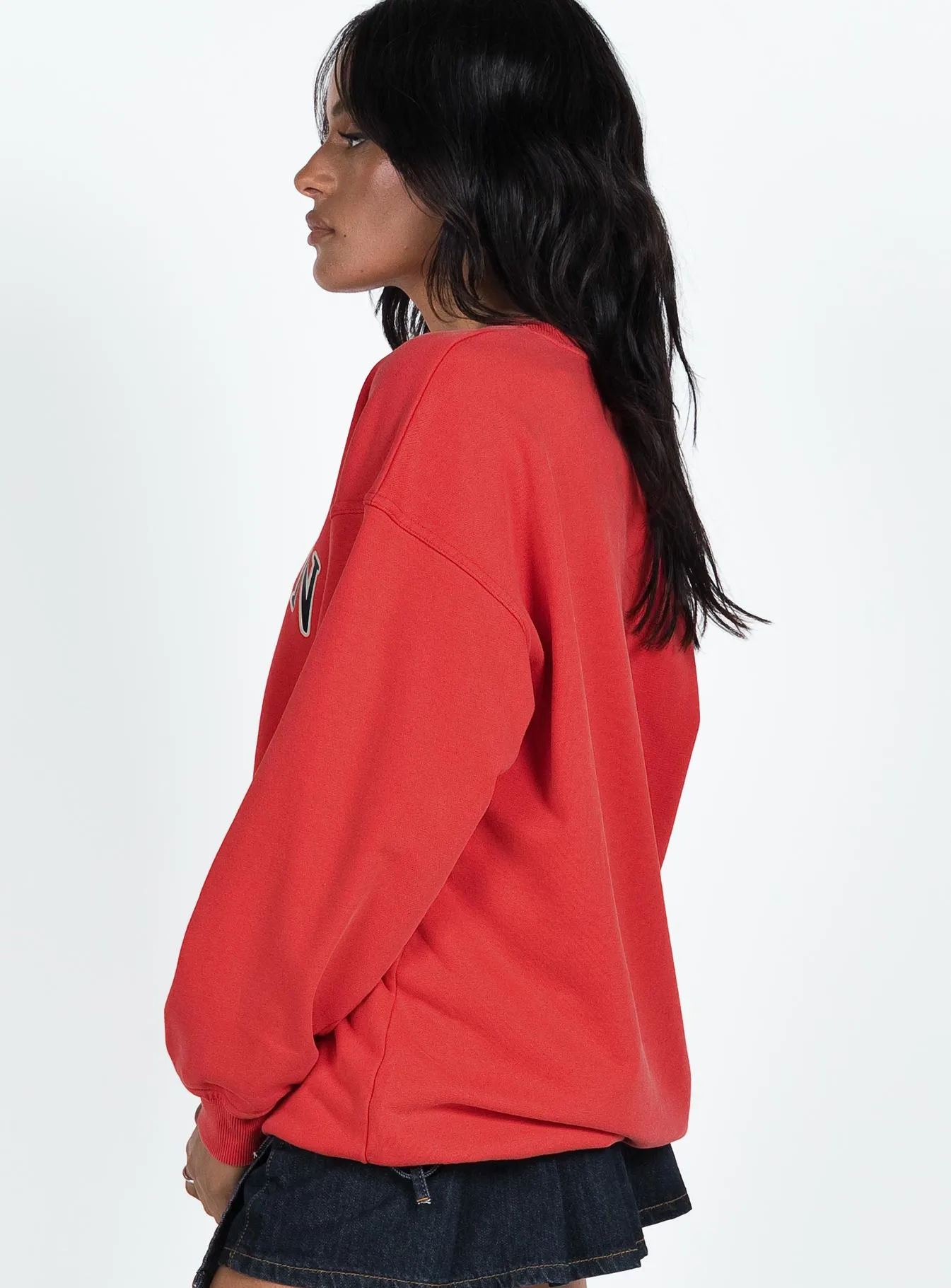 JGR & STN Clubhouse Oversized Sweatshirt Red