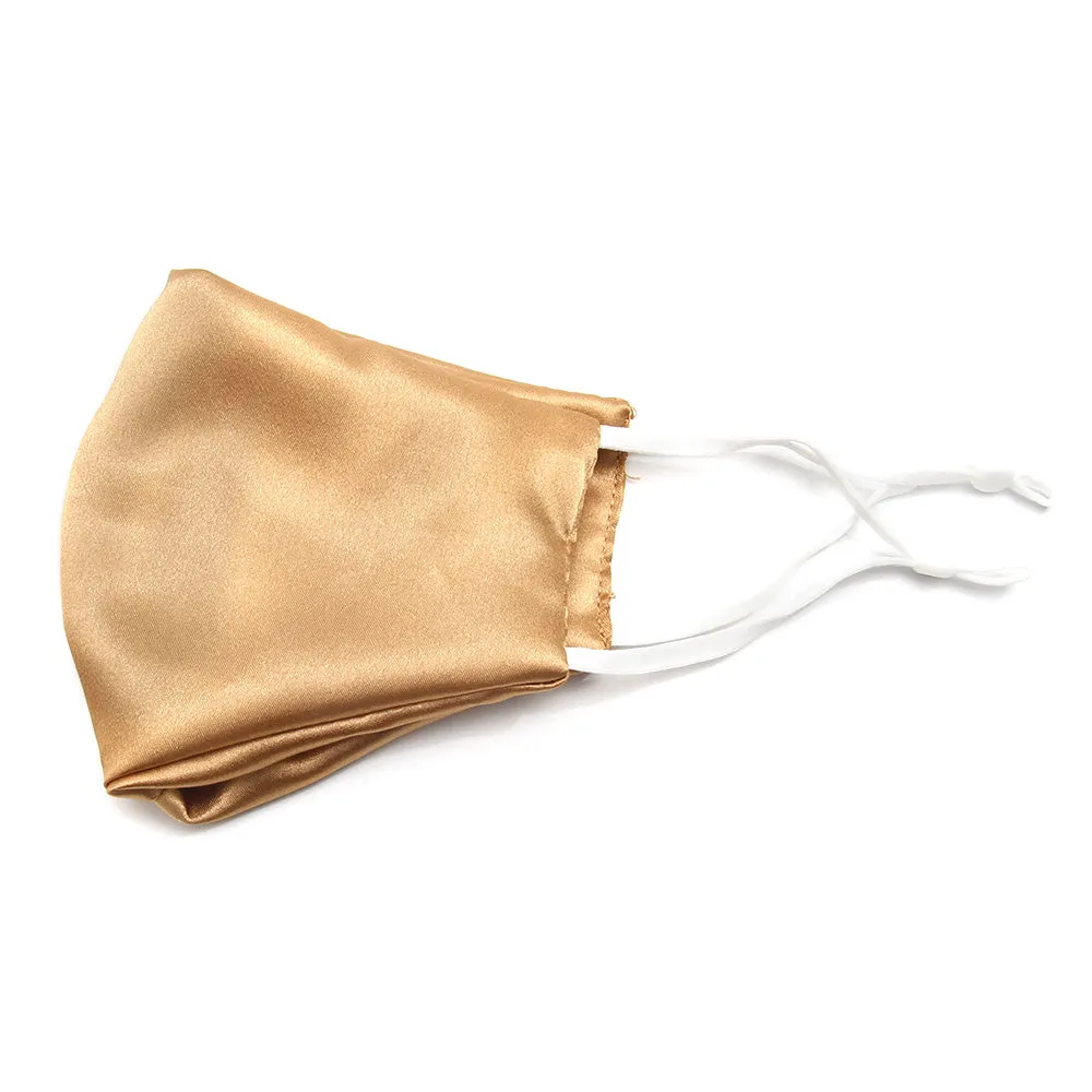 Lisette Yellow Silky Satin Fashion Mask