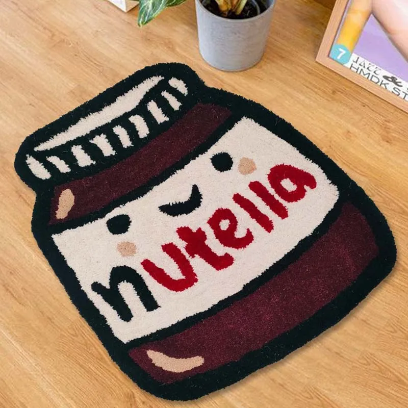 Lovely Nutella Woolen Rug | 2 x 1.8 Feet