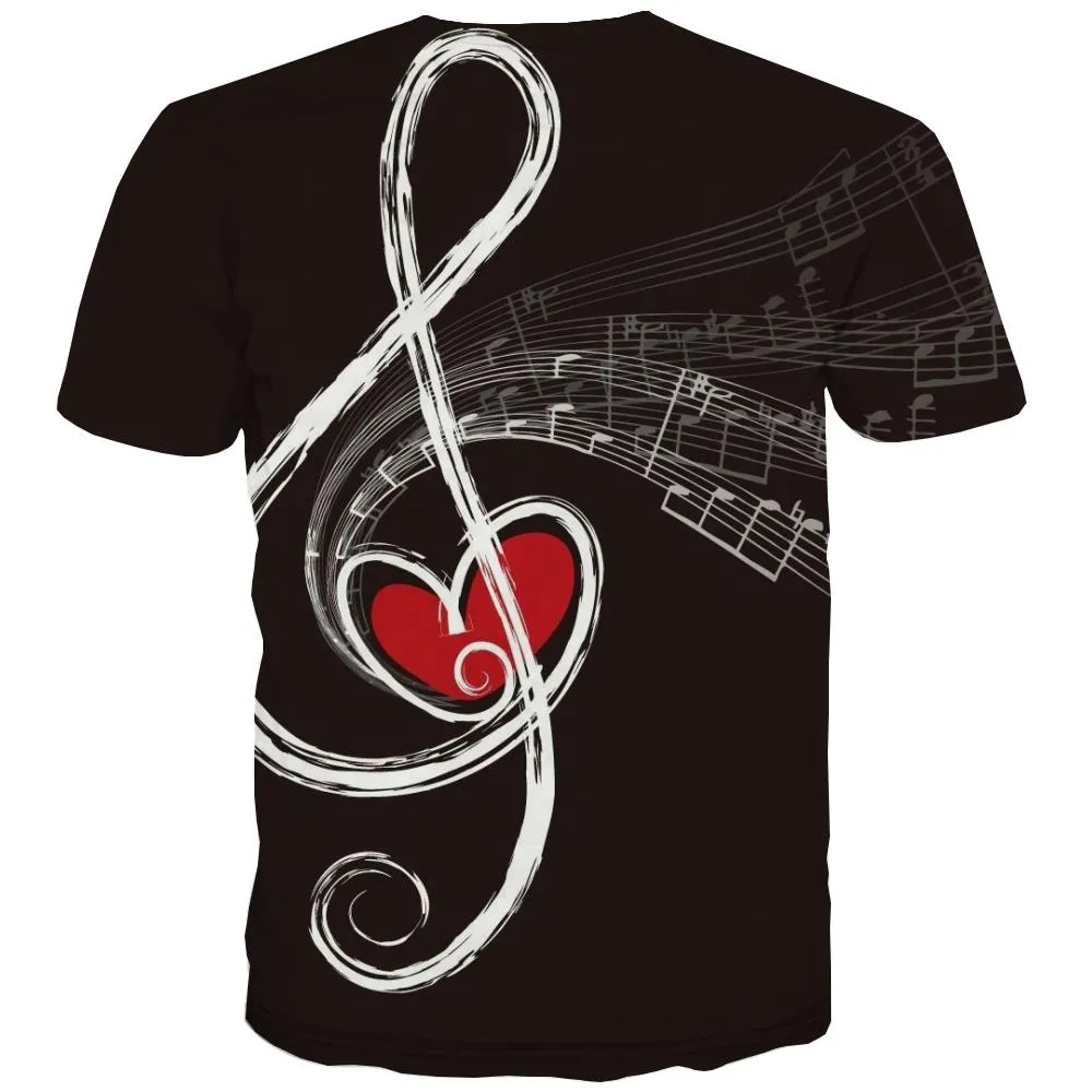 Music T shirts Men Instrument Shirt Print Retro T shirts Funny Electronic Tshirts Casual