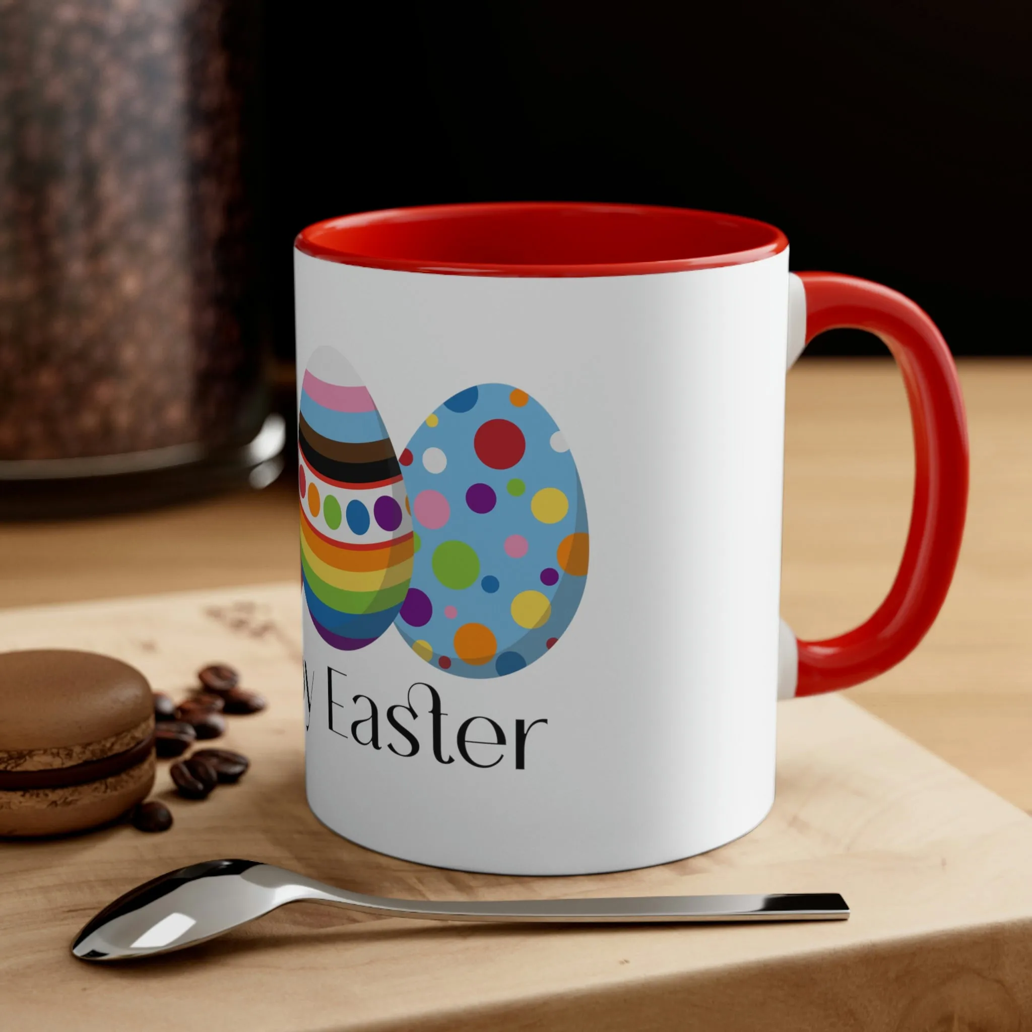 Progress Flag Accent Coffee Mug Easter Festival - Happy Easter