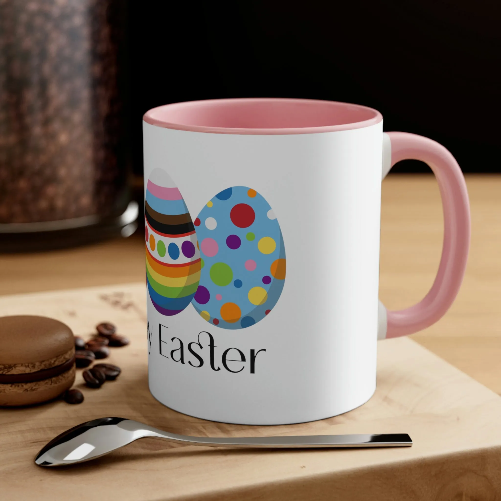 Progress Flag Accent Coffee Mug Easter Festival - Happy Easter