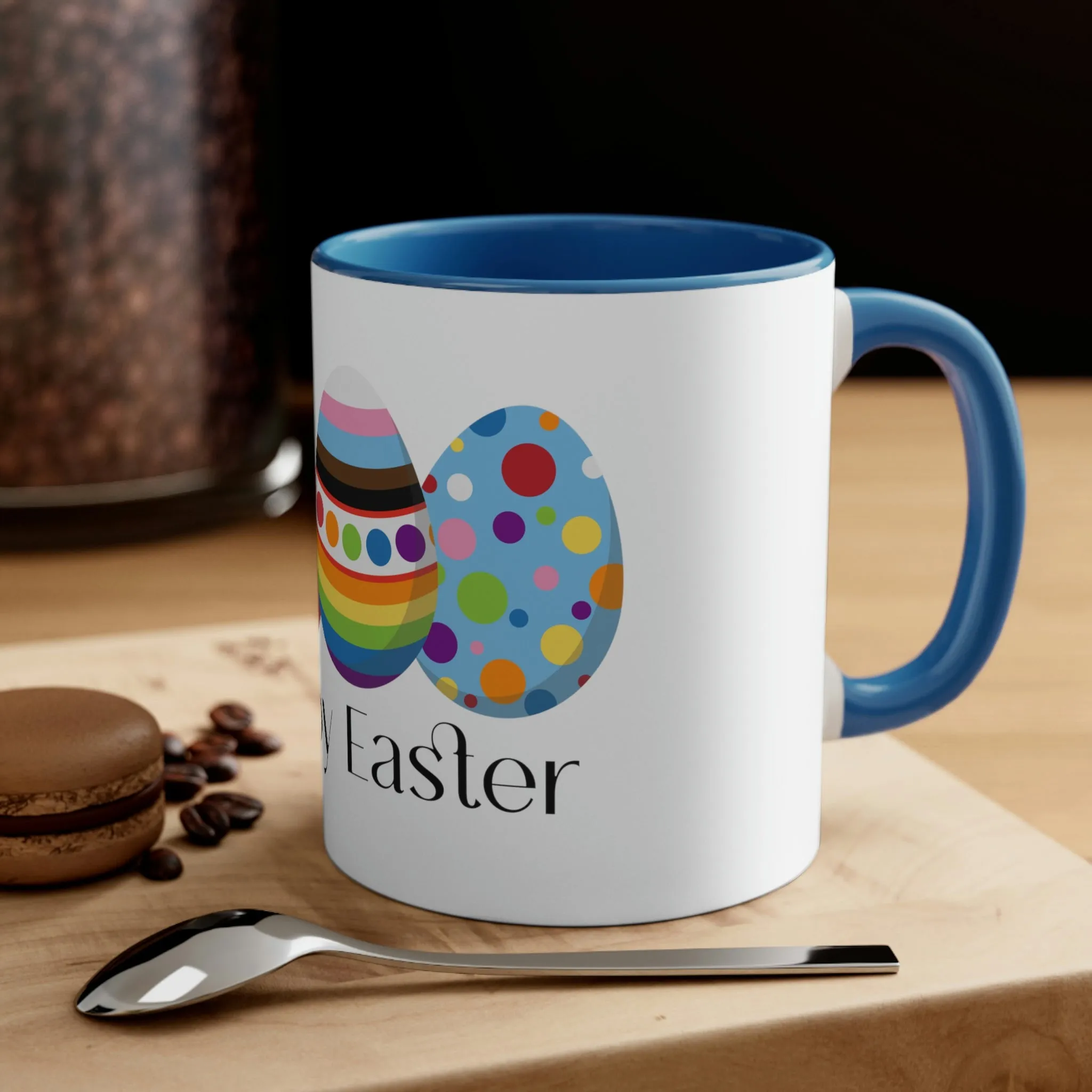 Progress Flag Accent Coffee Mug Easter Festival - Happy Easter