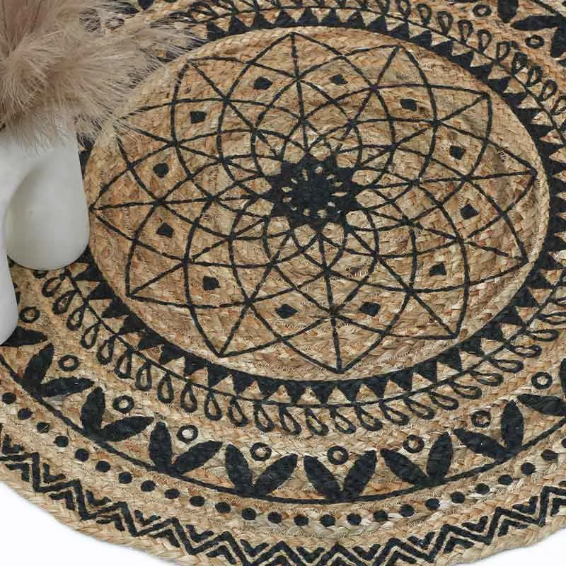 Round Home Decorator Hand Woven Area Rugs  | 36 Inch