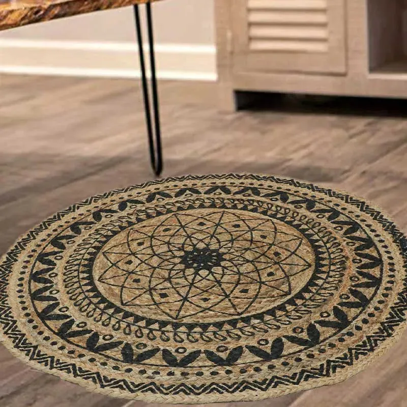 Round Home Decorator Hand Woven Area Rugs  | 36 Inch