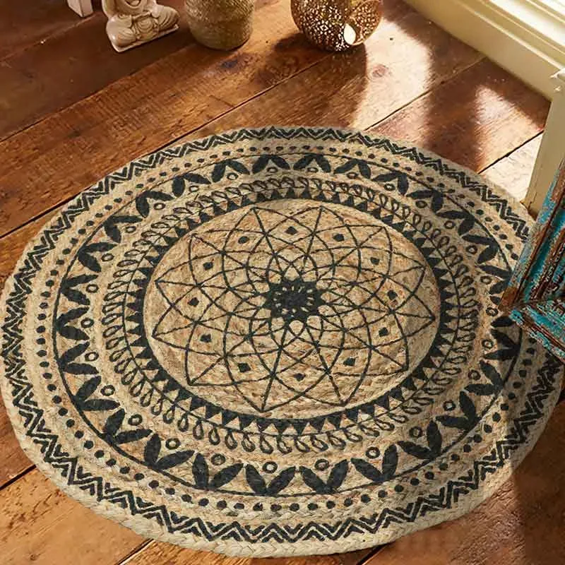 Round Home Decorator Hand Woven Area Rugs  | 36 Inch