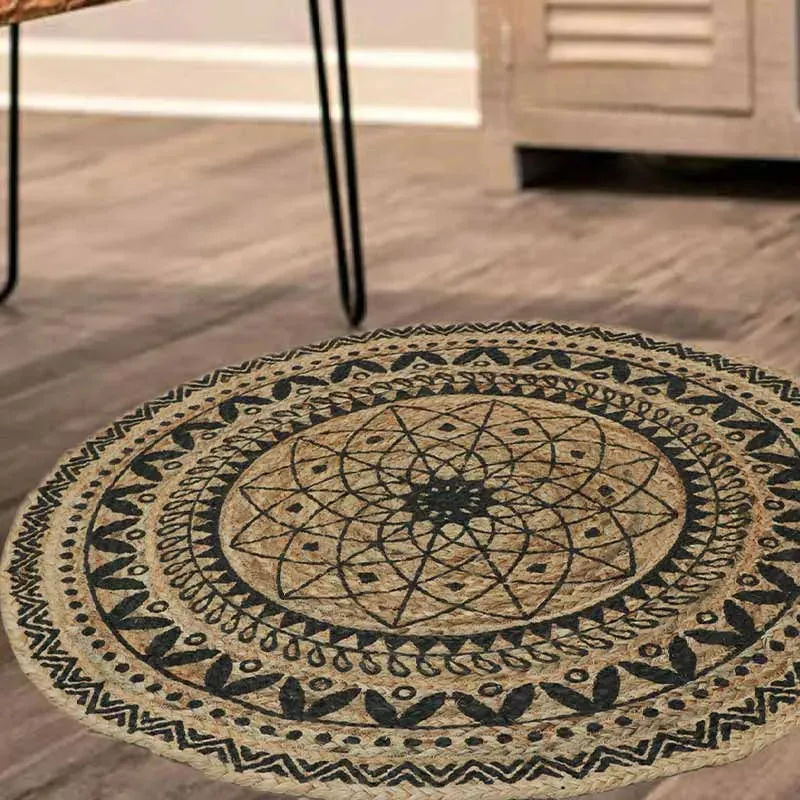 Round Home Decorator Hand Woven Area Rugs  | 36 Inch