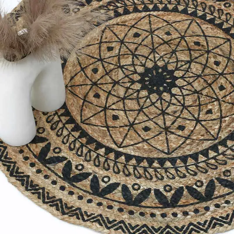 Round Home Decorator Hand Woven Area Rugs  | 36 Inch