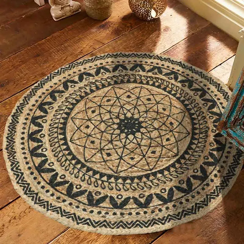 Round Home Decorator Hand Woven Area Rugs  | 36 Inch