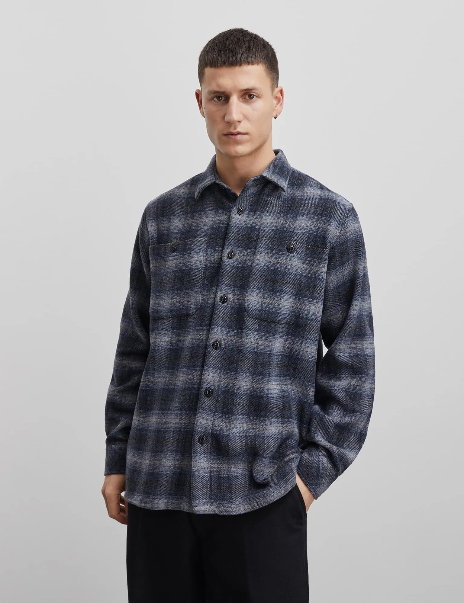 Soft Wool Roar Check Shirt, Deep Well Check