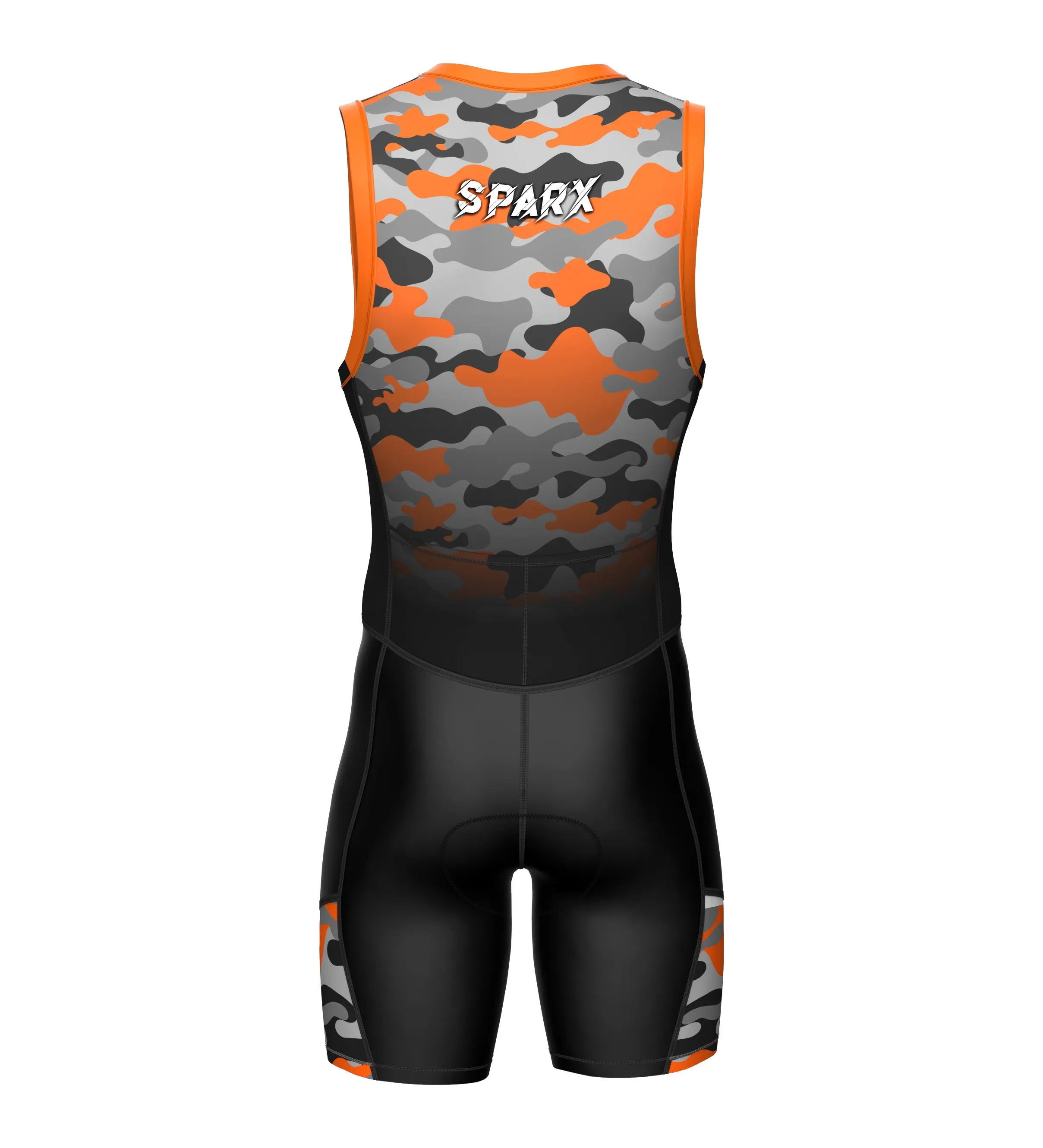 Sparx Men`s Camouflage Triathlon Suit Trisuit Race Skinsuit