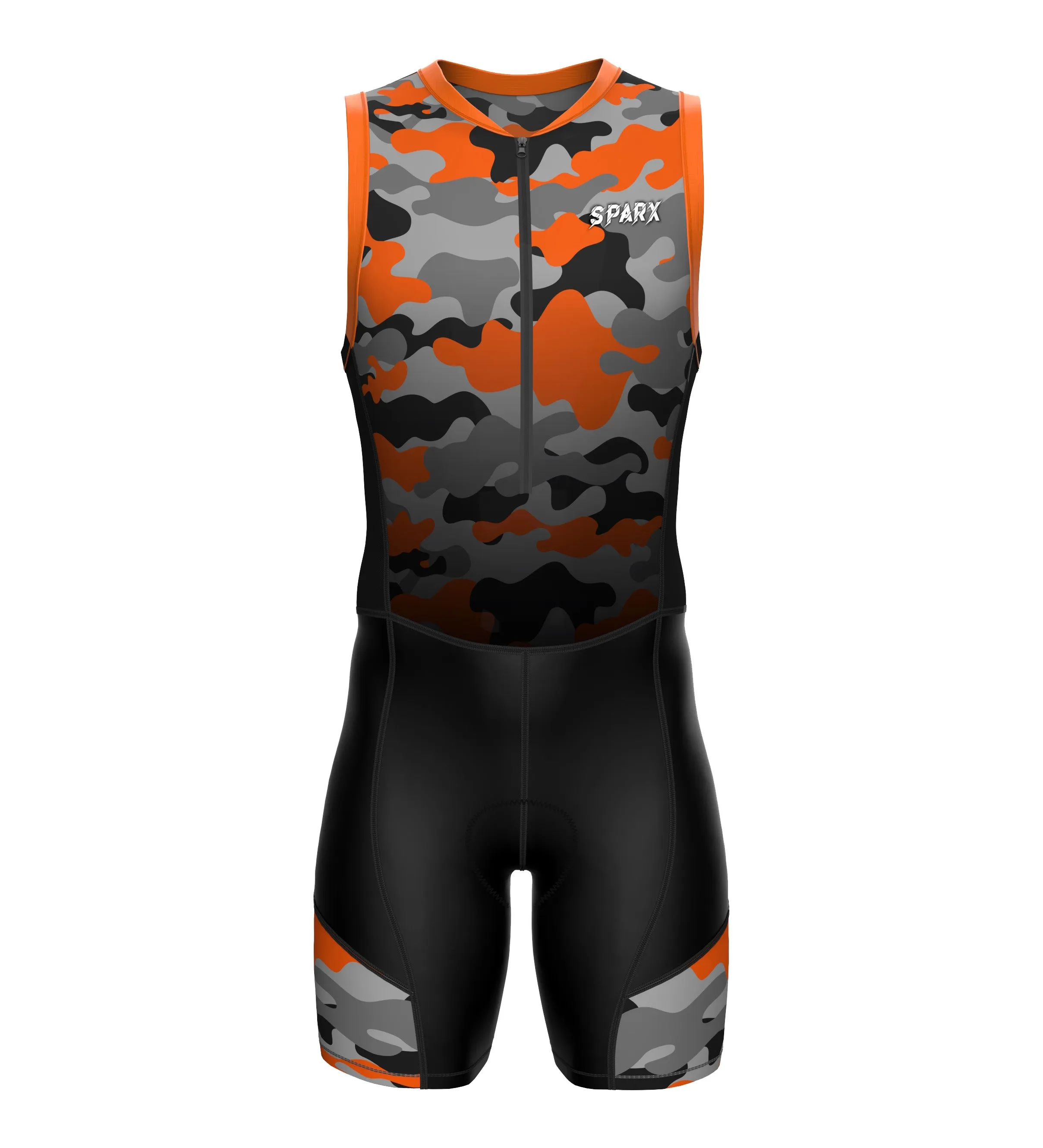 Sparx Men`s Camouflage Triathlon Suit Trisuit Race Skinsuit