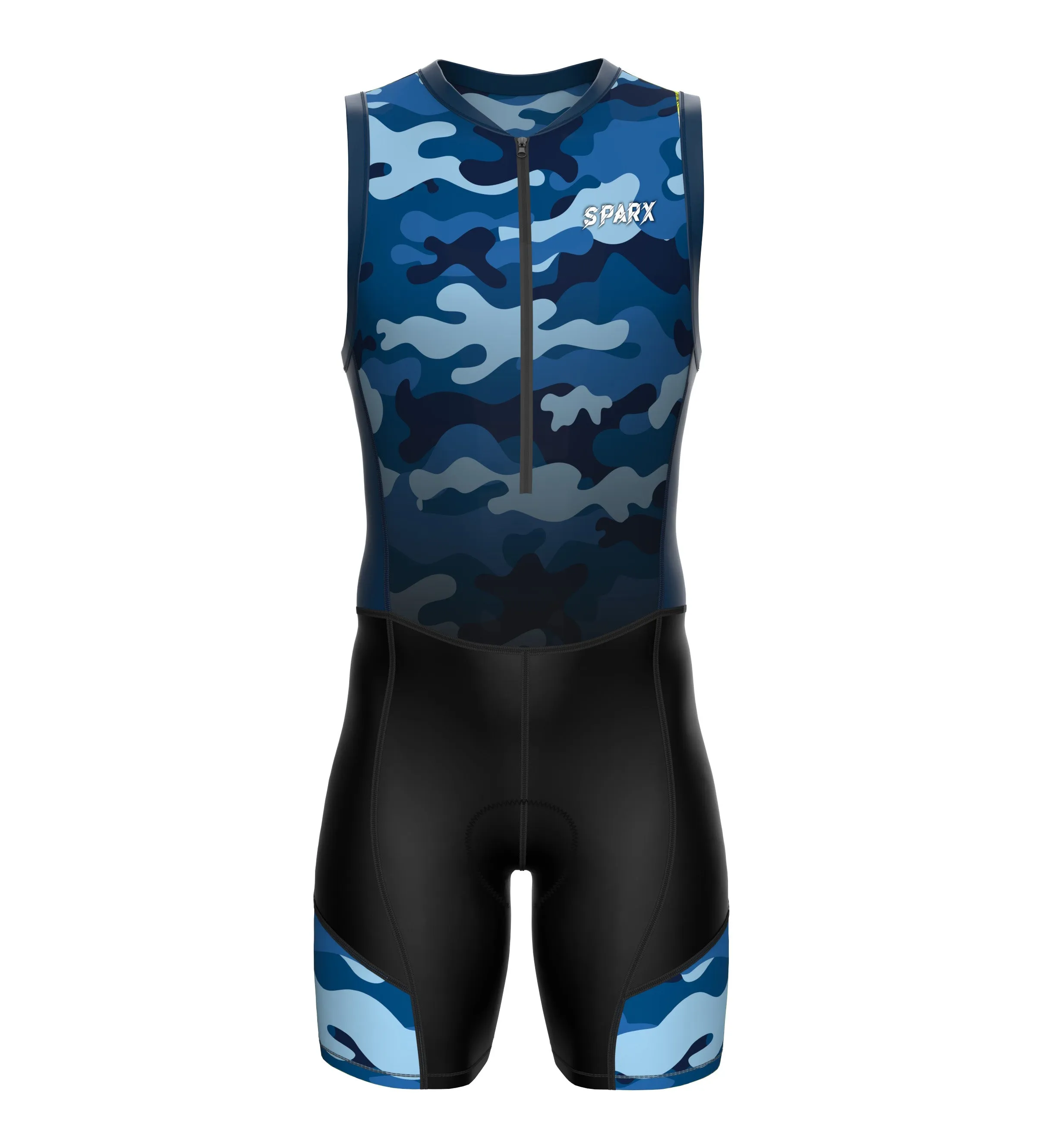 Sparx Men`s Camouflage Triathlon Suit Trisuit Race Skinsuit