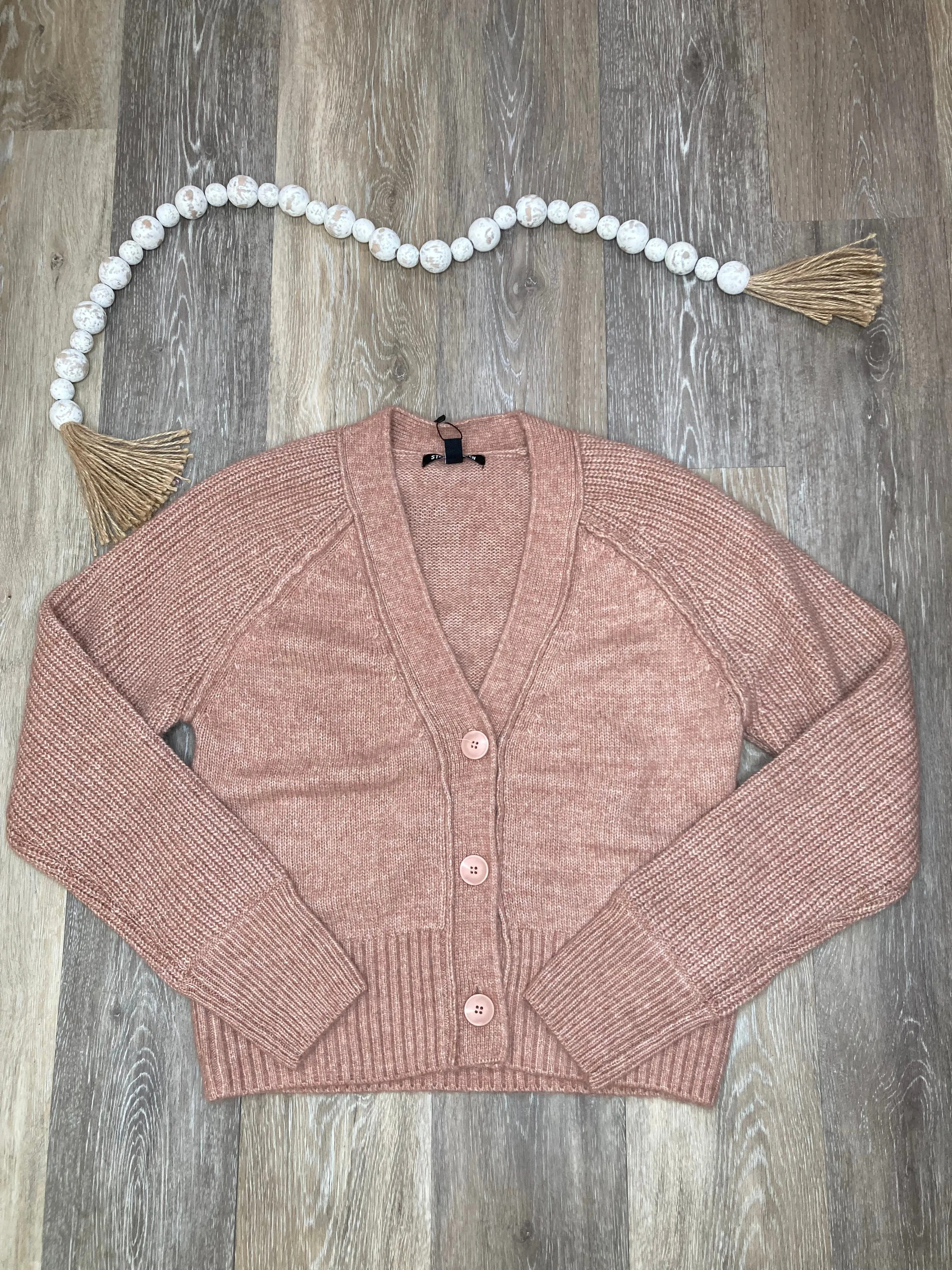 STE Beckie Cardigan in Hazelnut