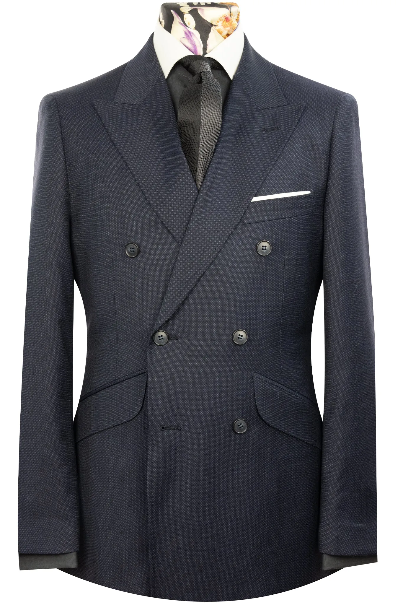 The Huxley Navy Dot Double Breasted Suit