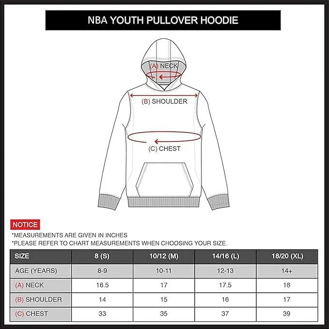 Ultra Game NBA Official Youth  Super Soft Showtime Pullover Hoodie Sweatshirt, Detroit Pistons, Team Color|Detroit Pistons