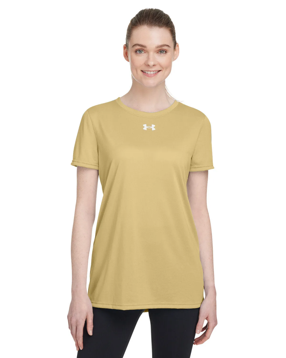 Under Armour Ladies Tech Customized T-Shirts, Vegas Gold