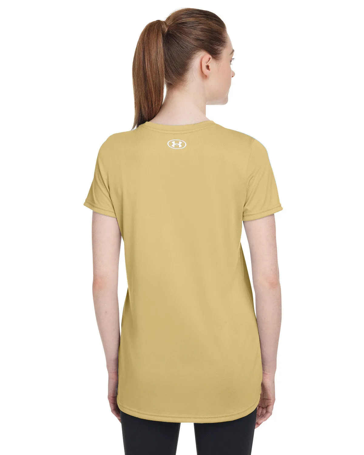 Under Armour Ladies Tech Customized T-Shirts, Vegas Gold