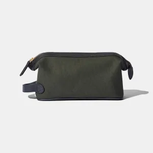 Wash Bag - Green Canvas by Baron